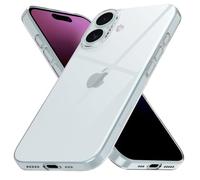 CELLBEE Coque de protection pour iPhone 16, ultra fine, anti-rayures, protection sans compromis, transparente