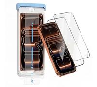 CELLBEE® The Curved 3D Ultra Lot de 2 protections d'écran en verre blindé pour iPhone 17 Pro avec applicateur 9H+ Sans bulles Transparent