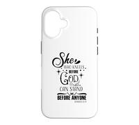 Celle Qui s'agenouille Devant Dieu Peut se Tenir Devant n'importe Quel chrétien Coque pour iPhone 16