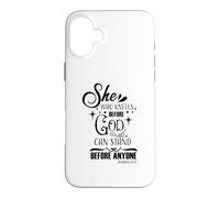 Celle Qui s'agenouille Devant Dieu Peut se Tenir Devant n'importe Quel chrétien Coque pour iPhone 16 Plus
