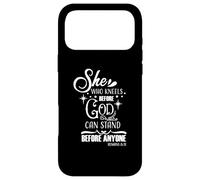 Celle Qui s'agenouille Devant Dieu Peut se Tenir Devant n'importe Quel chrétien Coque pour iPhone 17 Pro Max