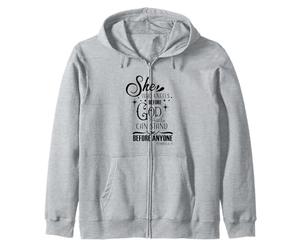 Celle Qui s'agenouille Devant Dieu Peut se Tenir Devant n'importe Quel chrétien Sweat à Capuche