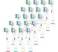 Cellena Lot de 20 têtes de brosse de rechange compatibles avec Oral B Pro 1000, recharges de nettoyage doux en profondeur, pour Genius, Smart,Vitality