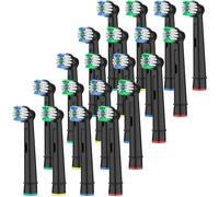 Cellena Lot de 20 têtes de brosse de rechange compatibles avec Oral B Pro 1000, recharges de nettoyage doux en profondeur, pour Genius, Smart,Vitality