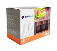 CellfasCellfast Lot de 16 bordures de jardin écologiques marron - Aspect naturel - Longueur totale 38,4 m - Palissade de jardin flexible - 4 Eco - Aspect naturel - Marron - 38,4 m