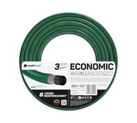 Cellfast 10-002 tuyau d'arrosage ECONOMIC Tuyau d'eau 3 couches élastique et flexible en tissu croisé en polyester, résistant aux rayons UV et aux dépôts d'algues, pression d'éclatement de 20 bars, 30 m, 44198 pouces, -10 2