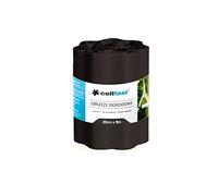 Cellfast Bord pour parterres de fleurs palissade ondulée clôture de jardin noir (20 cm x 9 m, noir)