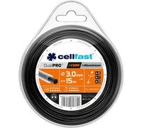 Cellfast Fil de Coupe Dual Pro - Rond, avec Noyau, Solide et Robuste, renforcé avec des Particules d'aluminium, résistant à la Rupture, à l'abrasion et à la Fusion, 3,0 mm x 15 m