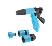 Cellfast Ensemble de Bricolage avec Pistolet pulvérisateur Basic 1/2"-5/8 "de Grande Classe, Ergonomique, Multifonctionnel avec réglage progressif du Jet d'eau, 50-530