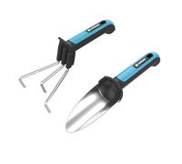 Cellfast Ensemble d'outils d'entretien REGO™, Spatule, Cultivateur, Gants, Bord Doux, Acier Inoxydable, Confort de Travail Exceptionnel, Haute qualité, Système SAFETOUCH™, 42-103