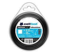 Cellfast Fil de débroussailleuse renforcé en acier trempé carré 2,0 mm 15 m