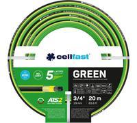 Cellfast Green ATS2™ tuyau d'arrosage 5 couches double tresse croisée et tricotée résistant aux rayons UV et au dépôt d'algues (3/4" 20 m)
