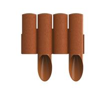 Cellfast Palissade de Jardin Standard Rouge Brique - Hauteur : 25,5 cm - Longueur : 2,3 m