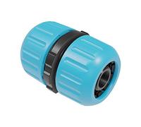 Cellfast Pièce de réparation, connecteur de tuyau BASIC 1/2" (12,5mm), connexion de 2 extrémités de tuyau, montage facile, plastique ABS, 50-100, Bleu