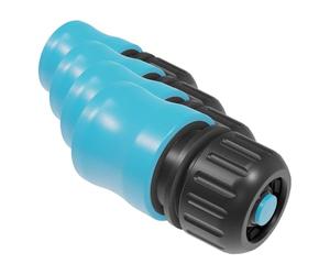 Cellfast Raccord Rapide - arrêt, raccord de Tuyau, raccord Rapide, Basic,PC/ABS-Plastique, 3 Fermetures 1/2" - 5/8", (12,5mm-15mm) 52-120 (Lot de 4)
