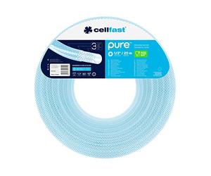 CELLFAST Tuyau d Eau Potable à 3 Couches En POE Approuvé Pour Le Contact Alimentaire Certifié Par l INH 12 5 x 2 4 Millimètres 20 Mètres Pure, Bleu