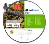 CellFast Tuyau d'arrosage goutte à goutte 22,5m 1/2" Tuyau d'arrosage à perles économisant l'eau