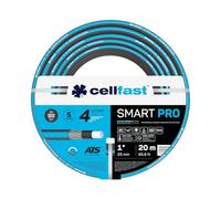Cellfast Tuyau d'arrosage Smart Pro ATS - 4 Couches - Robuste - 1" 20 m - Irrigation de Jardin