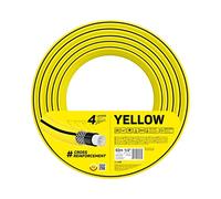 Cellfast Tuyau D'arrosage YELLOW, Léger, Durable, 4 Couches, Durable Tresse Croix, Résistant aux UV et aux algues, résistance à la torsion, Technologie REACH, 20 Bar, -10/+50°С Temp. 1/2", 50m