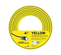 cellfast Tuyau D'arrosage YELLOW, Léger, Durable, 4 Couches, Durable Tresse Croix, Résistant aux UV et aux algues, résistance à la torsion, Technologie REACH, 20 Bar, -10/+50°? Temp. 1”, 20m