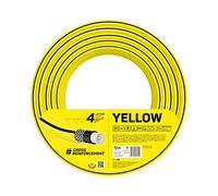 Cellfast Tuyau D'arrosage YELLOW, Léger, Durable, 4 Couches, Durable Tresse Croix, Résistant aux UV et aux algues, résistance à la torsion, Technologie REACH, 20 Bar, -10/+50°С Temp. 1", 10m