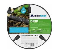 CELLFAST Tuyau De Jardin Économisez Jusqu à 70 Pourcent D Eau Raccord En Ligne Résistant Aux UV 7 5 Mètres Drip, Gris