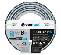 Cellfast Tuyau de jardin MULTIFLEX PRO, 6 couches, résistant aux UV et aux algues, 35 bar 3/4" 20 m