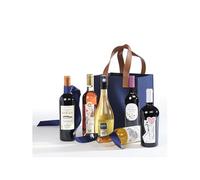 Cellier du Périgord - Coffret 6 Vins 2025, pétillant, rouge bio, Pécharmant, rosé, moelleux Bergerac, sac feutre bleu marine 25x18x28cm
