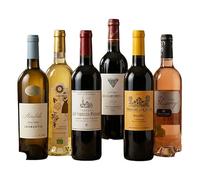 Cellier du Périgord - Coffret Dégustation 6 Vins du Sud-Ouest - AOC Bergerac, Cahors, Pécharmant, Lussac Saint-Émilion - Blanc Sec, Moelleux, Rosé et Rouges - Bouteilles 75cl