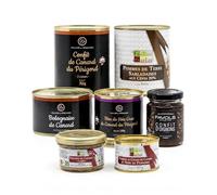 Cellier du Périgord Pack Découverte Canard Périgourdin 7 Pièces | 7 spécialités au canard : confit 2 cuisses 760g, bolognaise, foie gras 200g, pommes sarladaises et terrine noix
