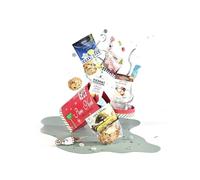 Cellier du Périgord - Panier Cadeau Gourmand - Coffret Enfants 2025, assortiment de bonbons, biscuits et chocolats, 7 pièces, 191 g, boîte aux lettres Noël 20x10x12 cm, sans alcool