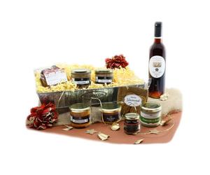 Cellier du Périgord Panier Gourmand Apéritif Festif Foie Gras Terrines | Dix spécialités : bloc de foie gras 80 g, six tartinables, apéritif à la noix 37,5 cl, plateau en métal