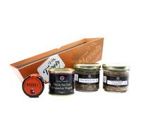 Cellier du Périgord Panier Gourmand Bloc Foie Gras Canard Terrines Magret Fumé Confit Figues Corbeille Cadeau Gastronomique Premium Dégustation Périgord