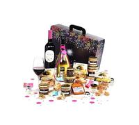 Cellier du Périgord - Panier Tradition Colis gourmand 2025 : coffret avec foie gras, terrines, blanquette de canard, douceurs & vins blanc Uby et rouge Exea BIO