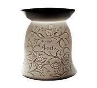 Cello Brûleur électrique en Cire pour Bougie Chauffe-Plat, Cadeau pour Tante, Superbe Design en Porcelaine | Idée Cadeau pour Femme