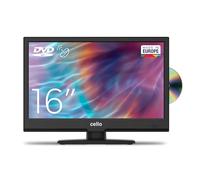 Cello C1620FS Téléviseur LED Full HD 16 Pouces avec Lecteur DVD Intégré et Triple Tuner DVBT2 S2