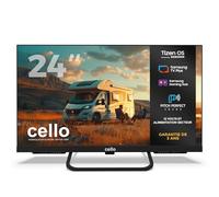 Cello CTRAV-24TZ Smart TV LED 24 Pouces 12V pour Camping-Car et Camping, Tizen OS de Samsung, Gaming Hub, Haut-parleurs Pitch Perfect, Bluetooth, Triple Tuner