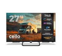 Cello CTRAV-27TZ Smart TV 27 Pouces, 12 V/230 V, Tizen OS de Samsung, Gaming Hub, Bluetooth, Triple Tuner intégré, pour Camping-Car et Bateau