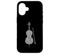 Cello et Archet (Gris Ancien) Violoncello Coque pour iPhone 16