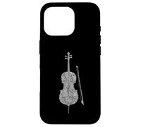 Cello et Archet (Gris Ancien) Violoncello Coque pour iPhone 16 Pro