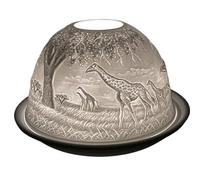 Cello Photophore en porcelaine en forme de girafe, un bougeoir projetant une image d'amour en 3D. Ornement girafe en porcelaine - À utiliser avec des bougies chauffe-plat ou des lumières LED - Cadeau