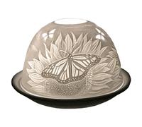 Cello Photophore en Porcelaine - Motif Tournesol & Papillon avec Projection 3D et Message pour Bougies Chauffe-Plat parfumées ou Non, LED pour Maman, décoration chaleureuse