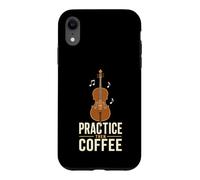 Cello Practice Then Coffee Musicien Orchestre Coque pour iPhone XR