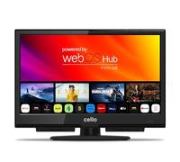 Cello Téléviseur Intelligent C1624WS 16 Pouces Full HD (DVB-C/-S2/-T2) / 230 V/FreeSat : Netflix, Prime Video, Disney+ et DAZN/Téléviseur 230 V avec LG WebOS, Pitch Perfect et Triple Tuner [2025]