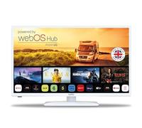 Cello Téléviseur Intelligent White 12 Volts 32 Pouces Traveller, WebOS Ultra-Rapide, Bluetooth, Netflix, Apple TV et DAZN pour Camping-Cars, caravanes et camions