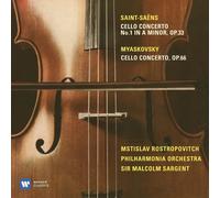 CELLOKONZERTE - ROSTROPOWITSCH/SARGENT/PO/SAINT-SAENS/MIASKOWSKY CD NEUF