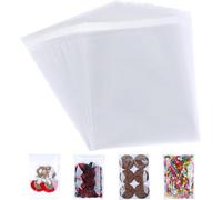 CelloMania Sachets en cellophane transparents A3 auto-scellants - Sacs adhésifs réutilisables pour biscuits, bonbons, cartes