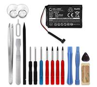 CELLONIC 1x Batterie pour GPS/Navigation Compatible avec Garmin Edge 1000, Approach G8, 361-00035-06 - (1050mAh, 3.7V) + kit d'outils