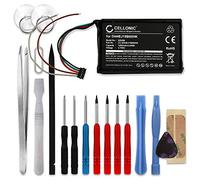 CELLONIC 1x Batterie pour GPS/Navigation Compatible avec Garmin Edge 1000, Edge Explore 1000, 010-01161-00, DI44EJ18B60HK - (1200mAh, 3.7V) + kit d'outils 17pcs