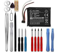 CELLONIC 1x Batterie pour GPS/Navigation Compatible avec Garmin Edge 510, 361-00050-03 - (800mAh, 3.7V) + kit d'outils